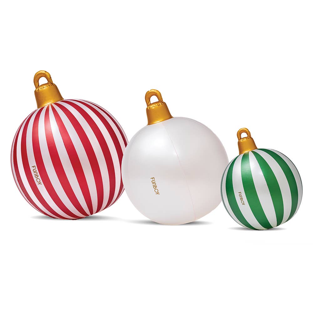 Light Up Christmas Ornament Holiday Balls - 3 Pack