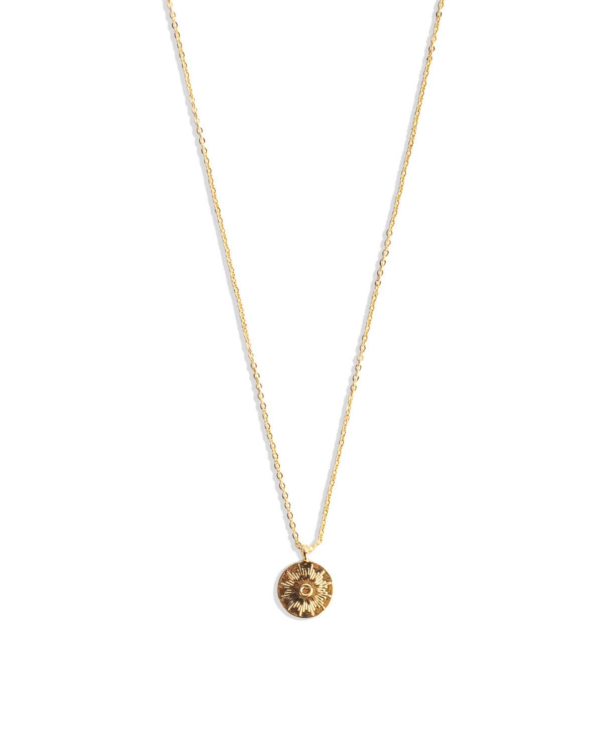 Be The Light Necklace Gold 15"+3"