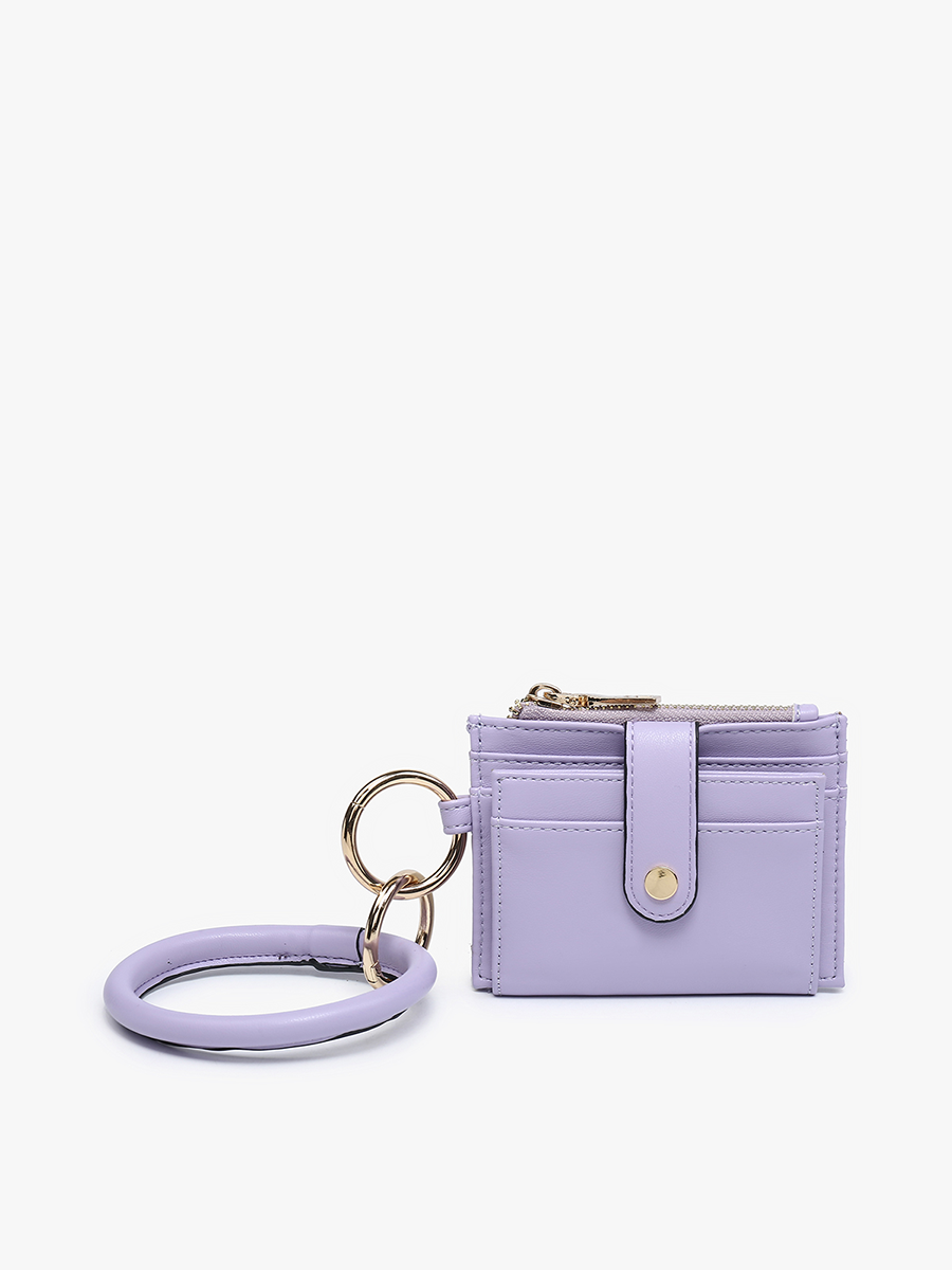 WL1904RG Sammie Mini Snap Wallet w/ Ring: Rose Gold