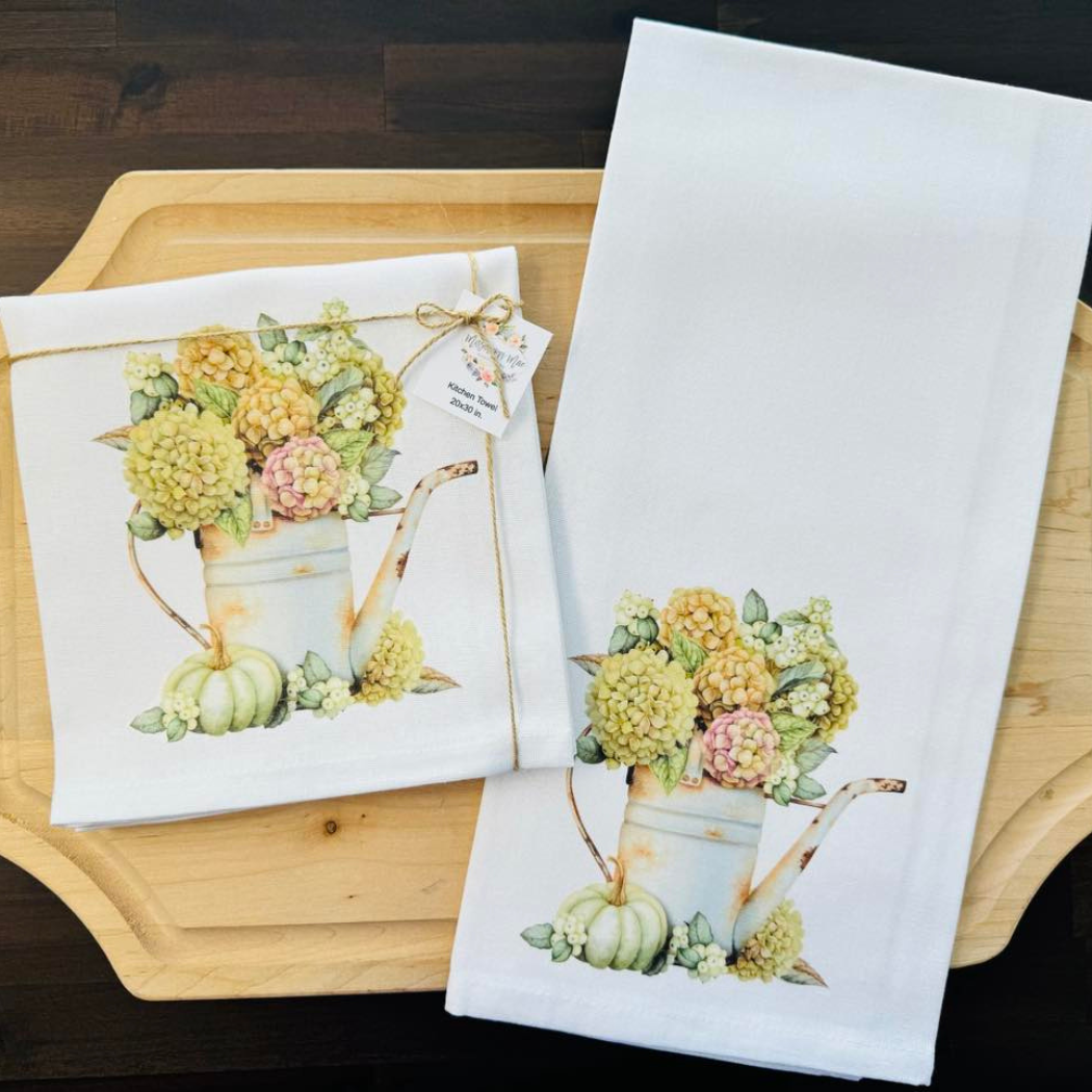 Fall Hydrangea Kitchen Towel