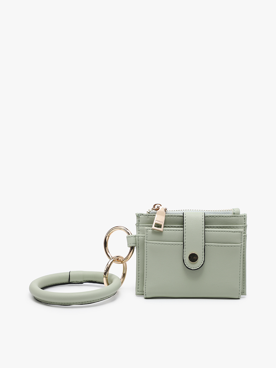 WL1904RG Sammie Mini Snap Wallet w/ Ring: Rose Gold