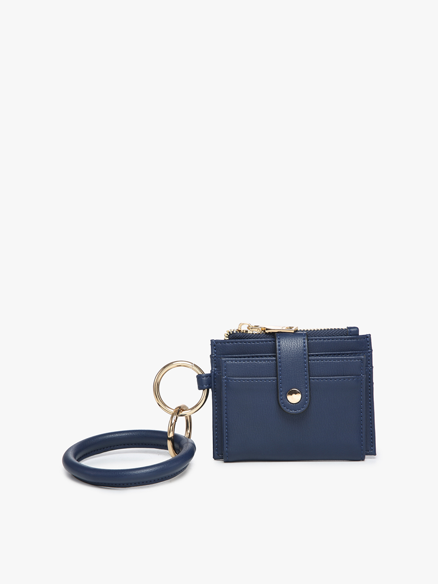 WL1904RG Sammie Mini Snap Wallet w/ Ring: Rose Gold