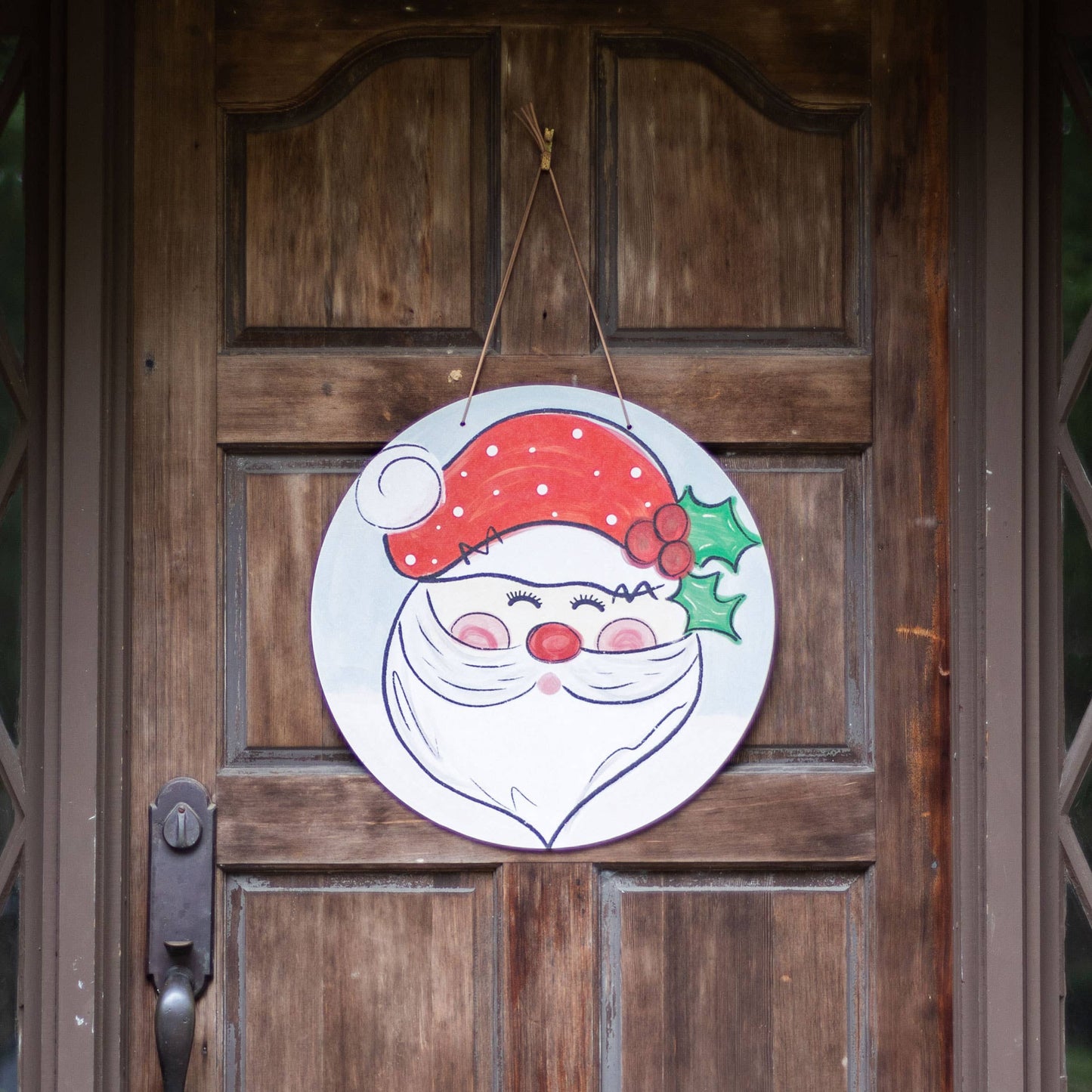 Christmas Door Hanger, Whimsy Santa
