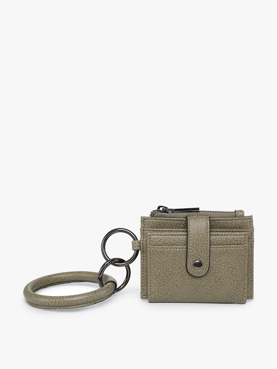 WL1904RG Sammie Mini Snap Wallet w/ Ring: Lemon
