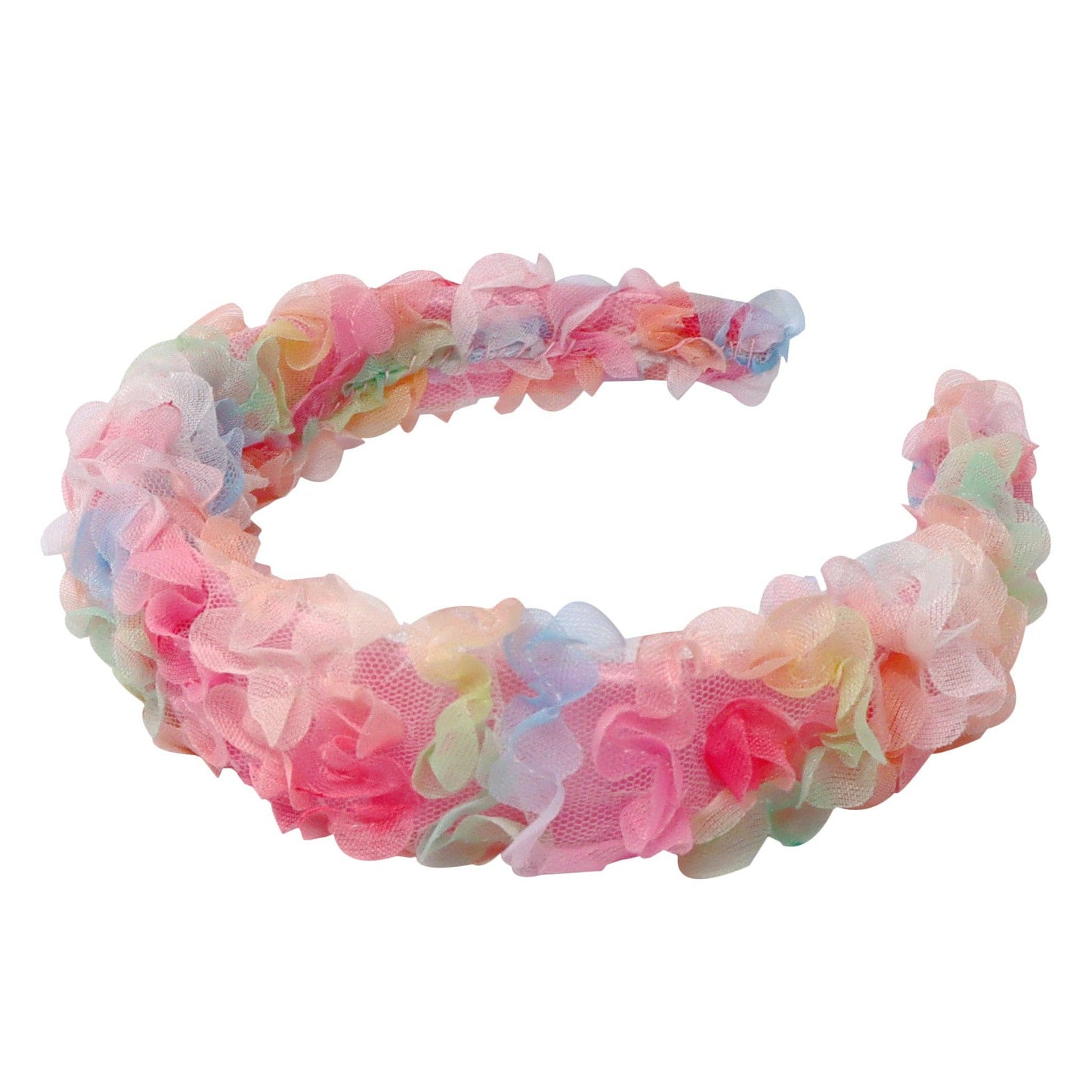 Butterfly Friends Band, 6pk - Pastel Rainbow Coloured Fabric