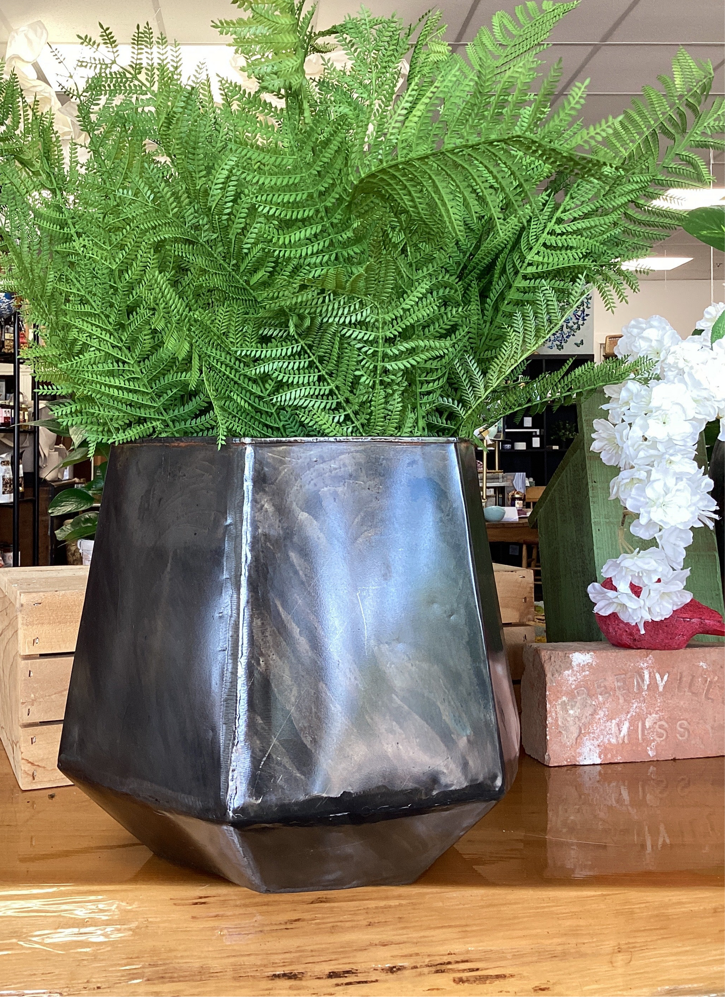 Hexagon Metal Planter - Large