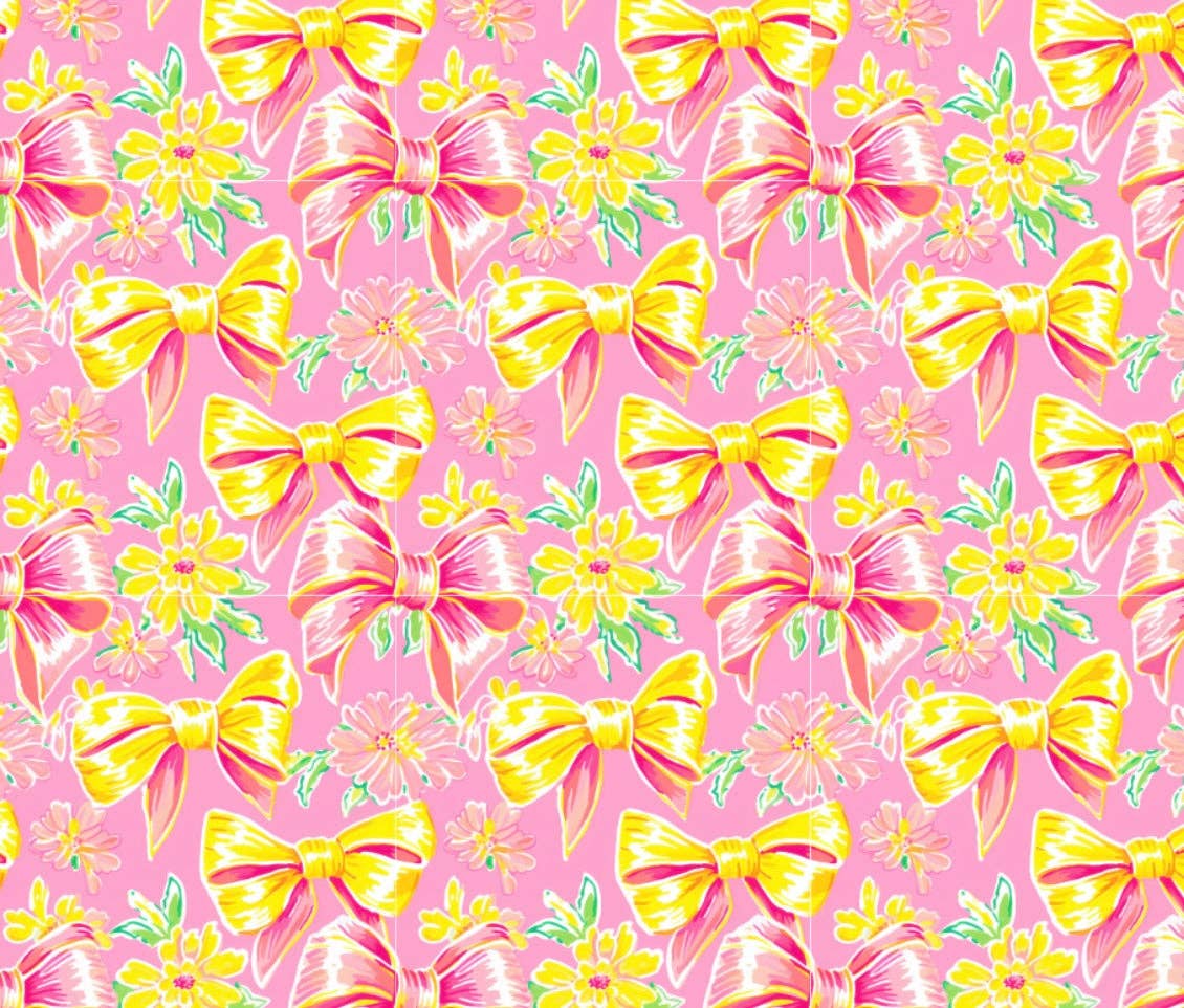 (Pre-Order)Bows & Flowers-Yellow & Pink(Mid March): Tall