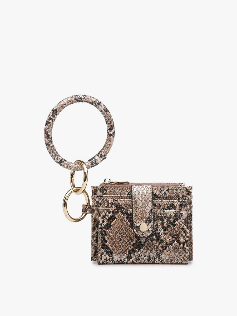 WL1904RG Sammie Mini Snap Wallet w/ Ring: Rose Gold