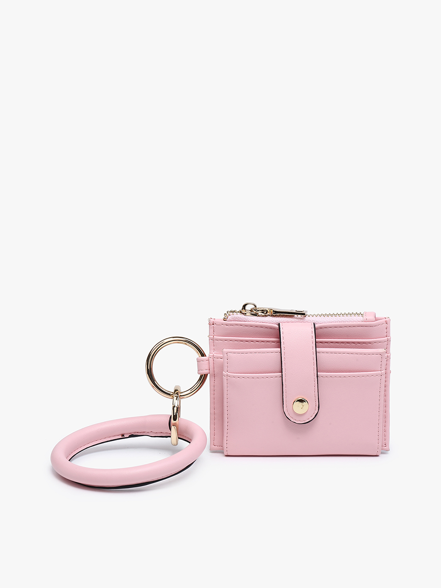 WL1904RG Sammie Mini Snap Wallet w/ Ring: Rose Gold