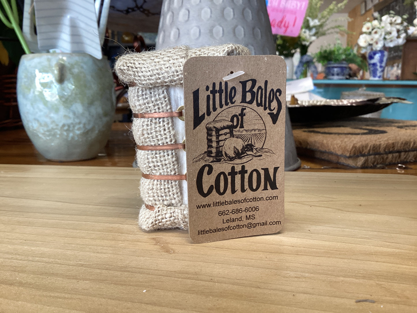 3” Plain Little Bales of Cotton