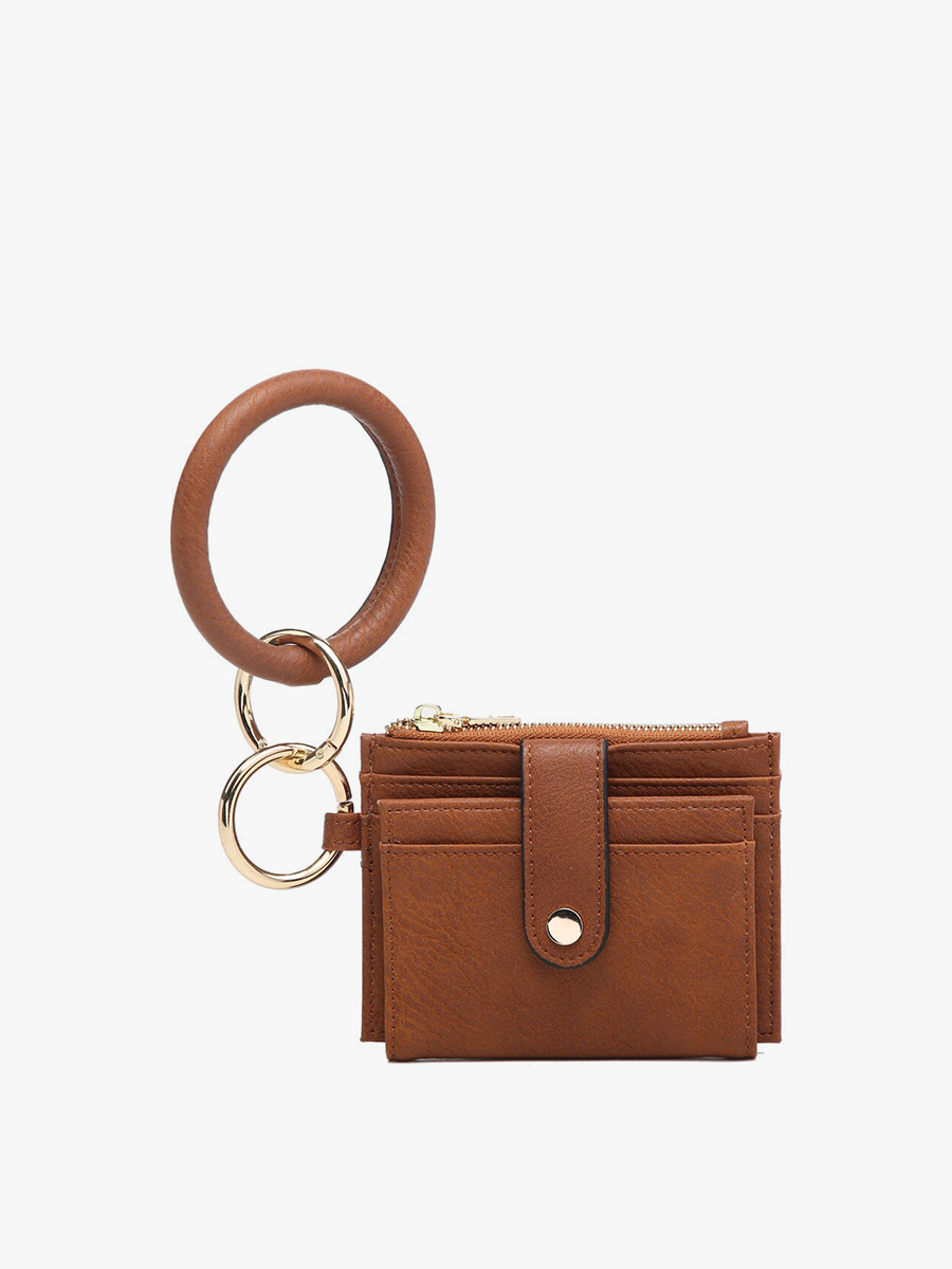 WL1904RG Sammie Mini Snap Wallet w/ Ring: Rose Gold