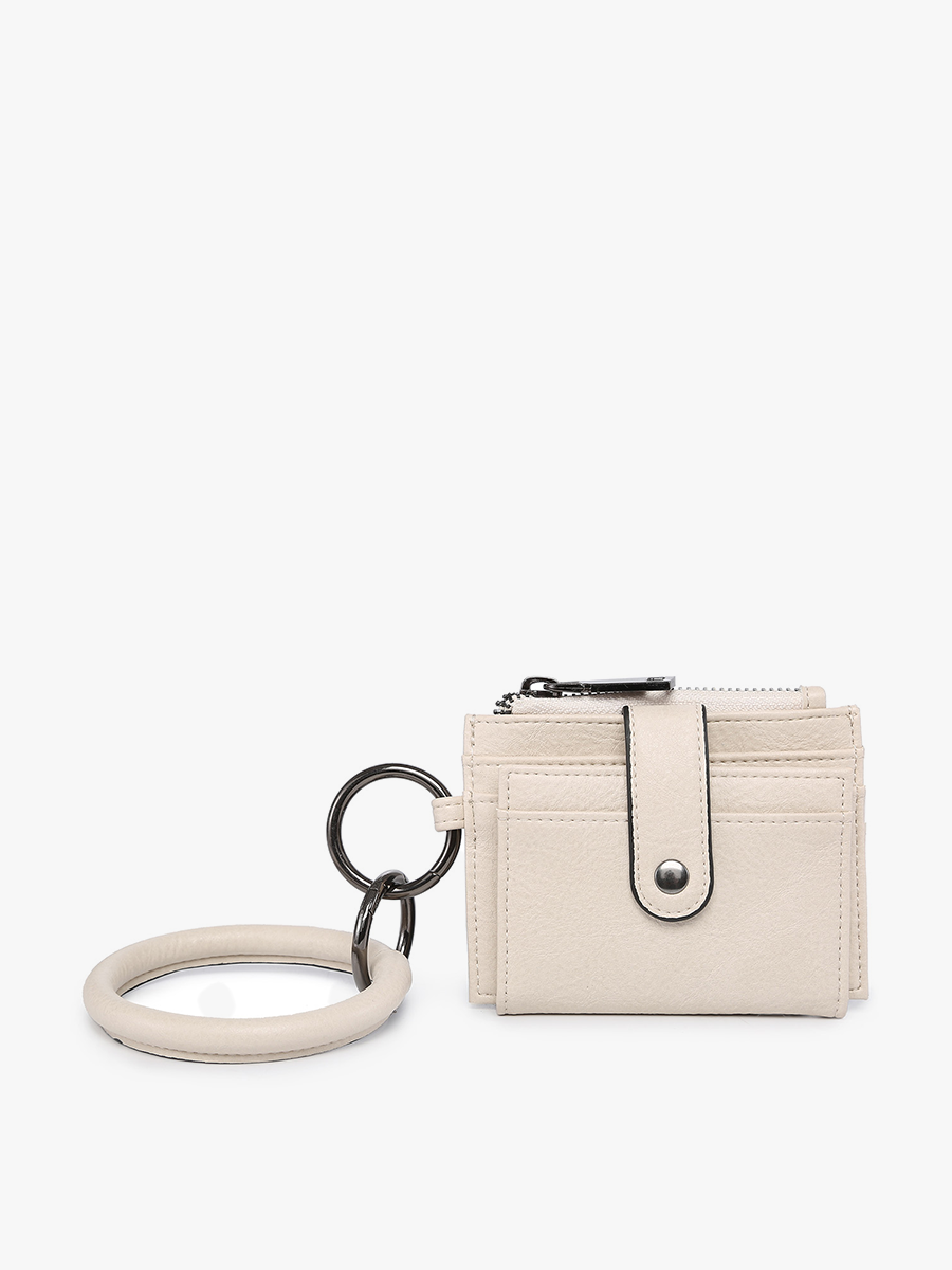 WL1904RG Sammie Mini Snap Wallet w/ Ring: Rose Gold