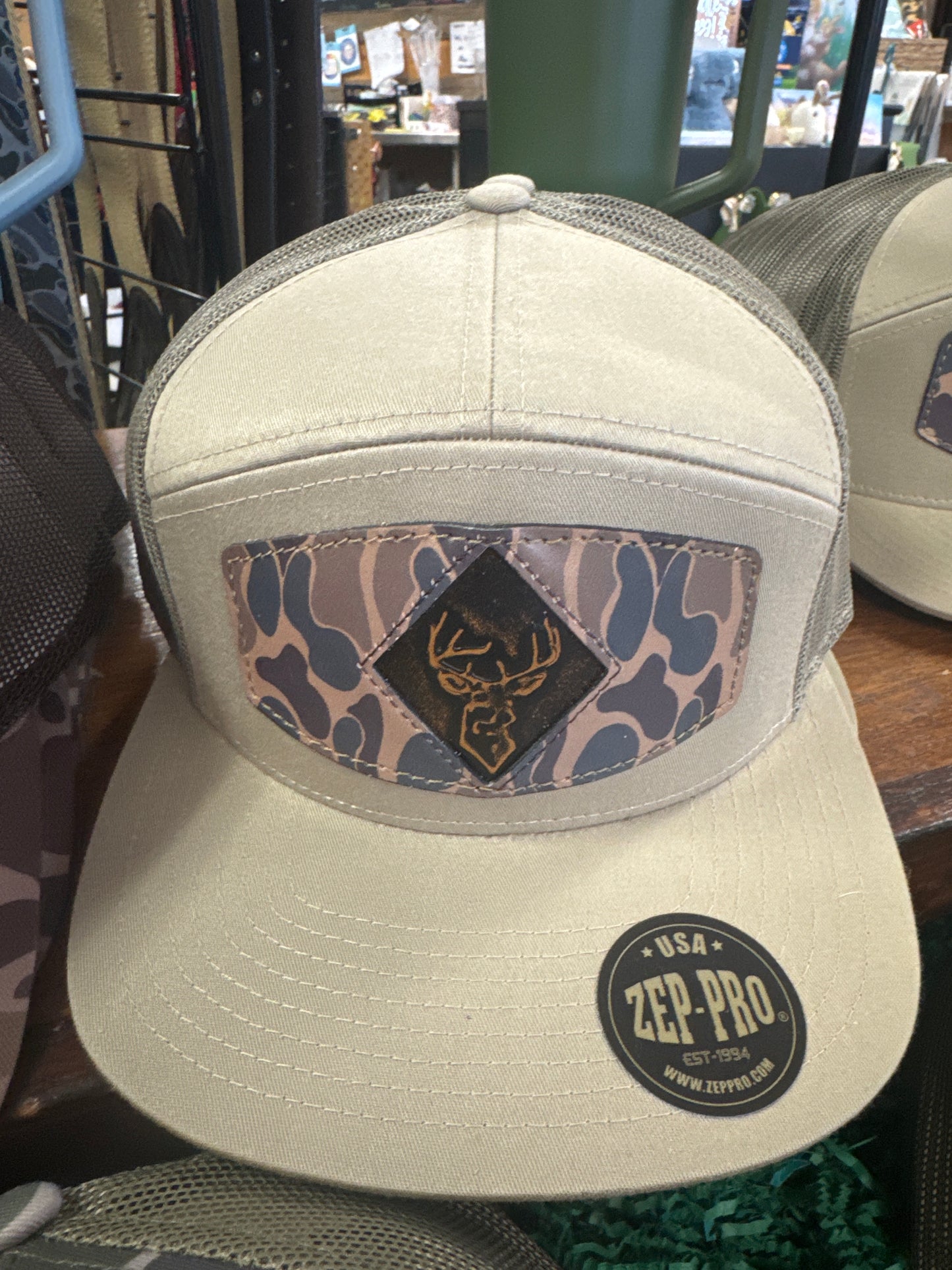 Zeppro Khaki Hat Buck
