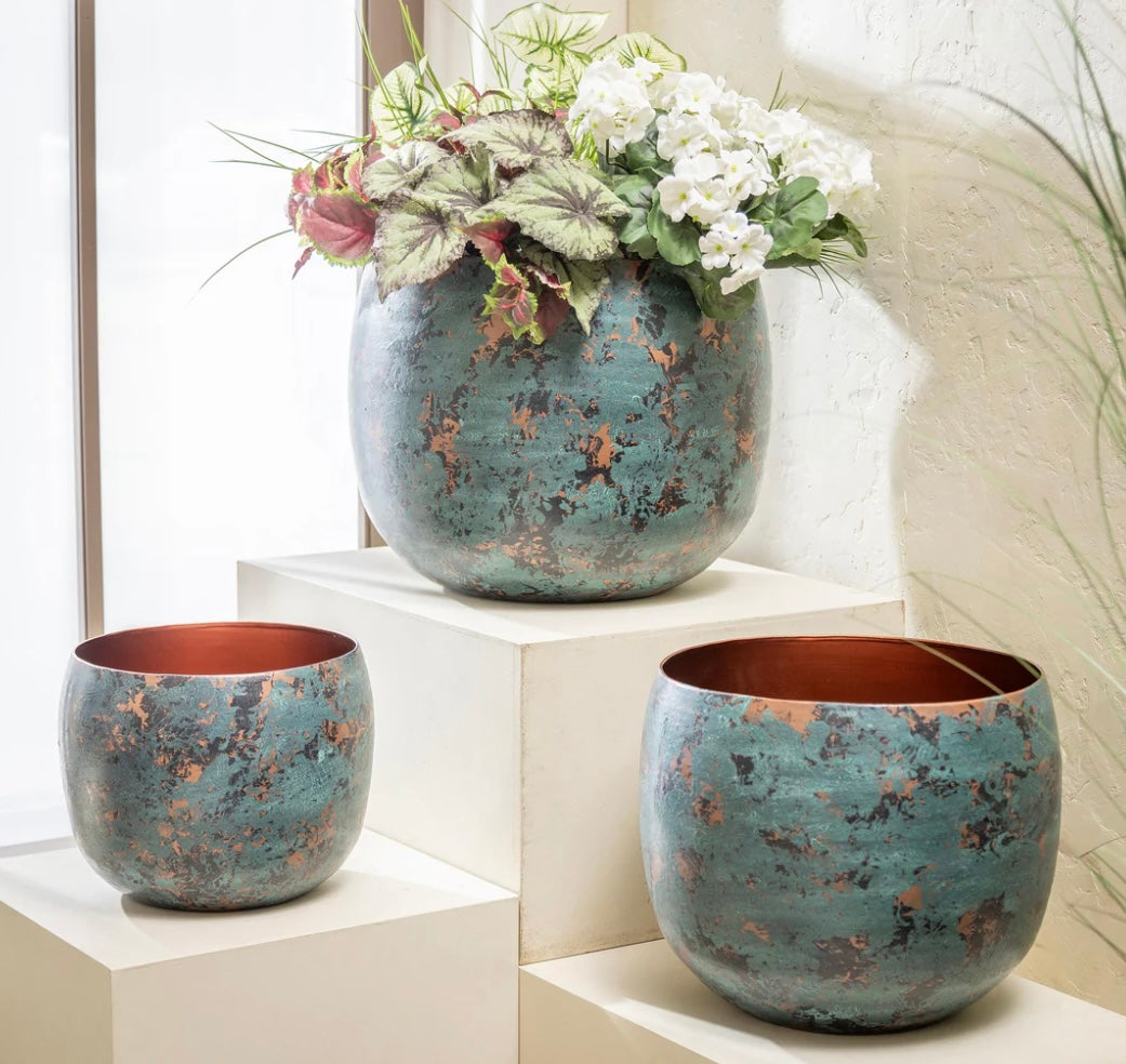 Oxidized Cooper Planter- Large
