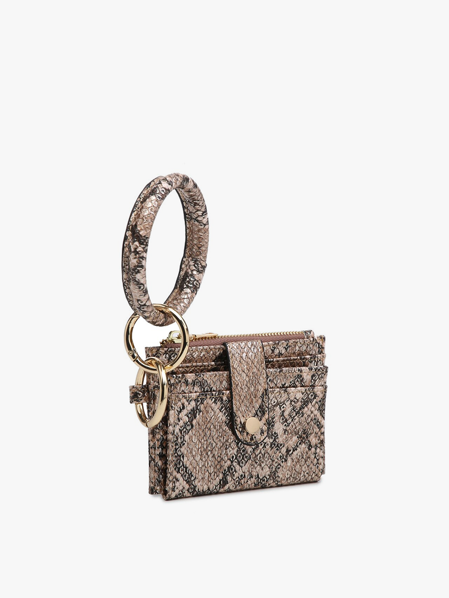 WL1904RG Sammie Mini Snap Wallet w/ Ring: Rose Gold