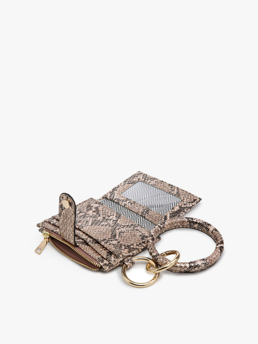 WL1904RG Sammie Mini Snap Wallet w/ Ring: Rose Gold