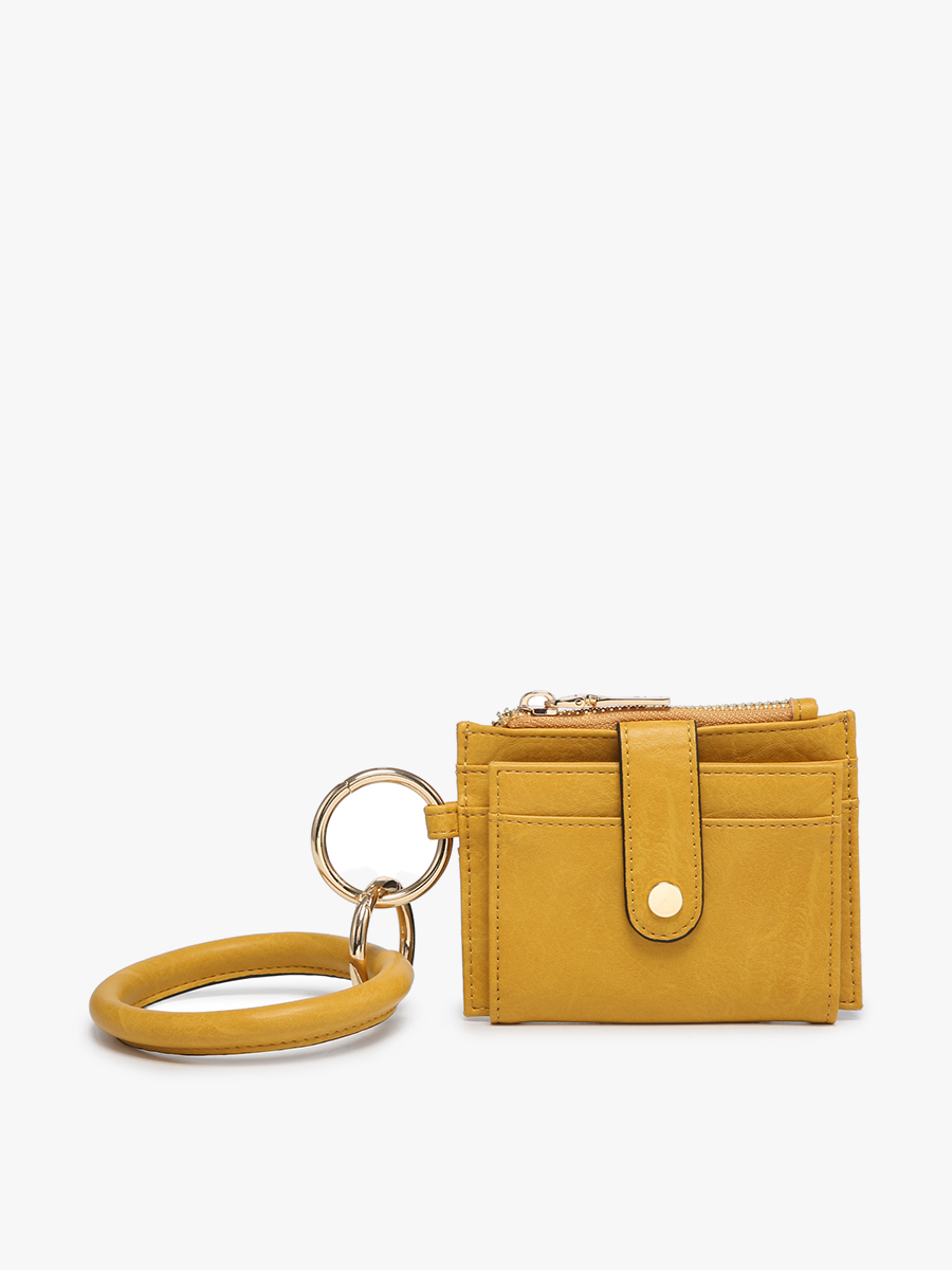 WL1904RG Sammie Mini Snap Wallet w/ Ring: Rose Gold