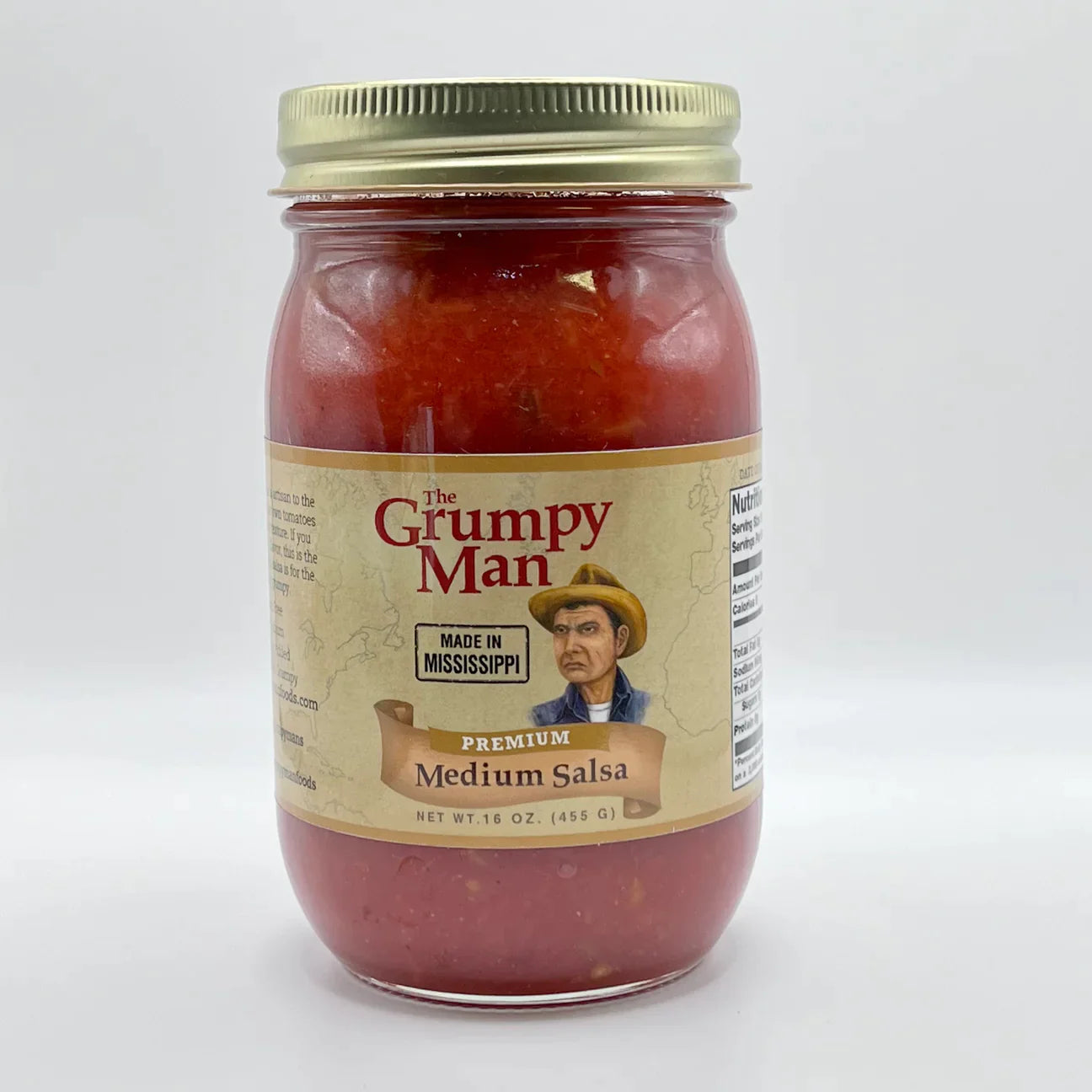 Grumpy Man Hot Salsa 16oz