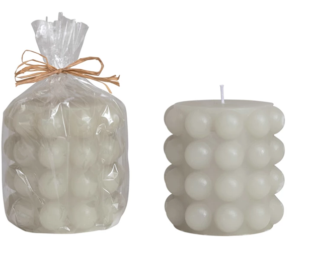 4x4 Pillar Candle Unscented