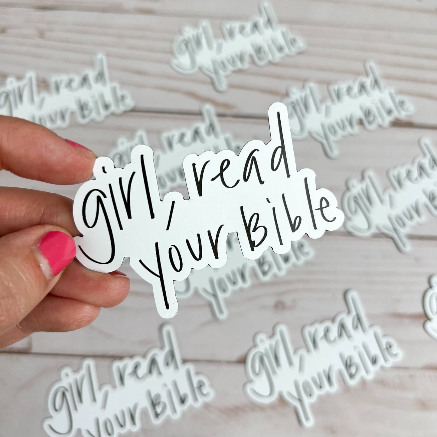 Girl Read Your Bible Magnet | Christian fridge magnets