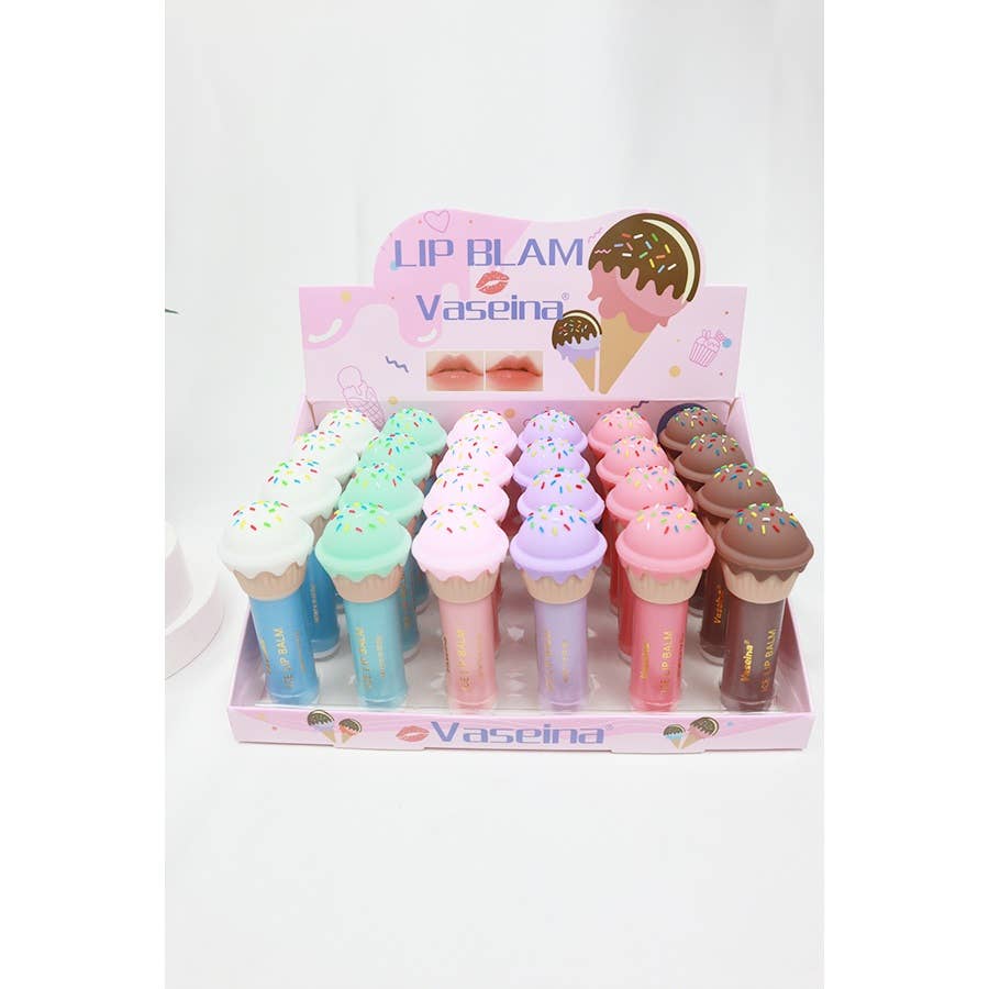 Ice Cream Lip Balm: MIX COLOR / ONE