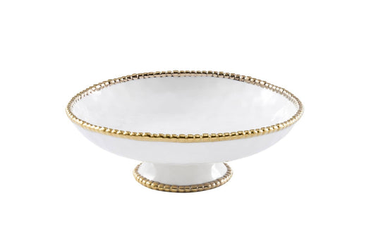 Footed Bowl - Golden Salerno