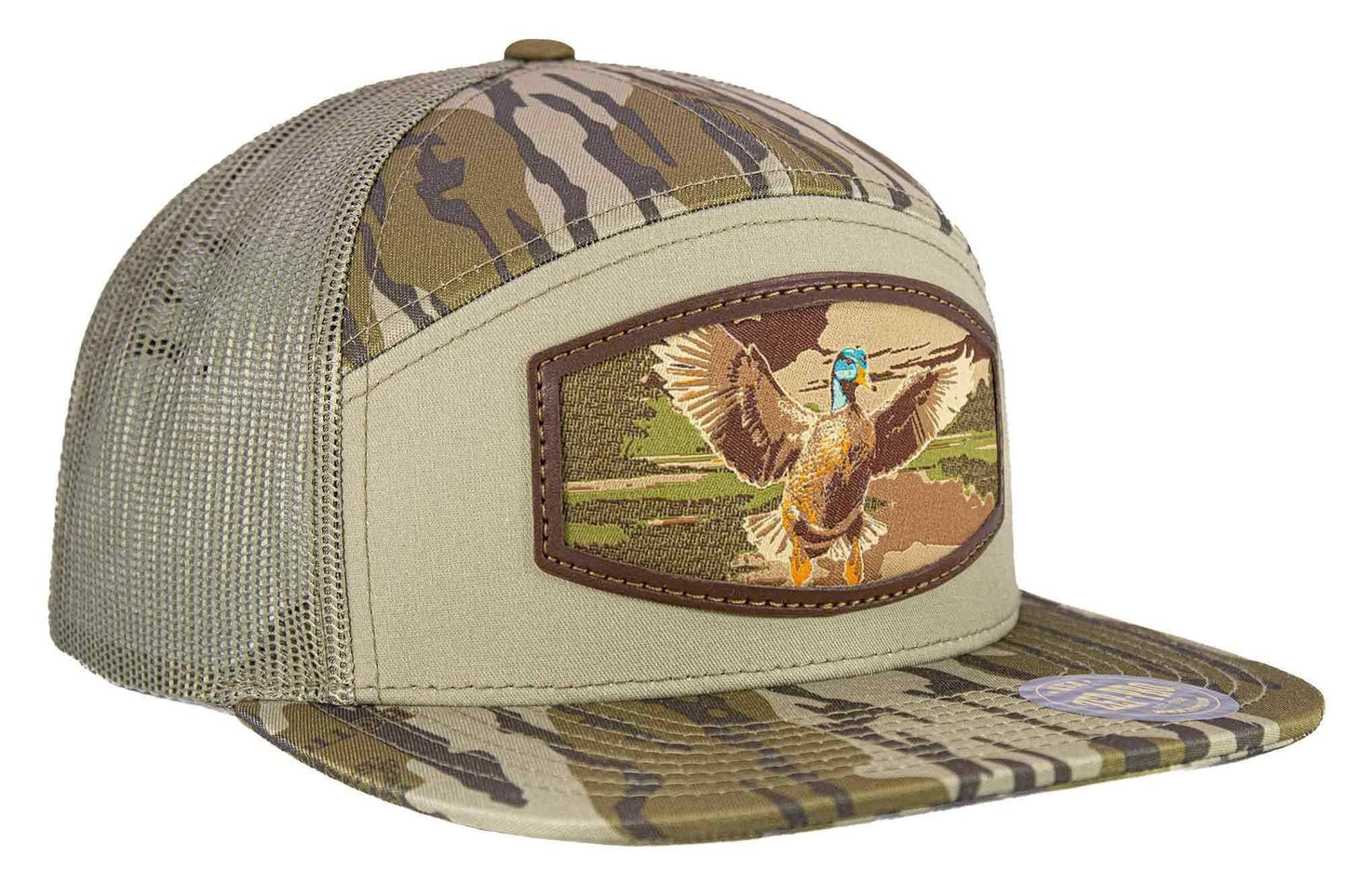 Mallard Woven Patch Old School Camo Hat.