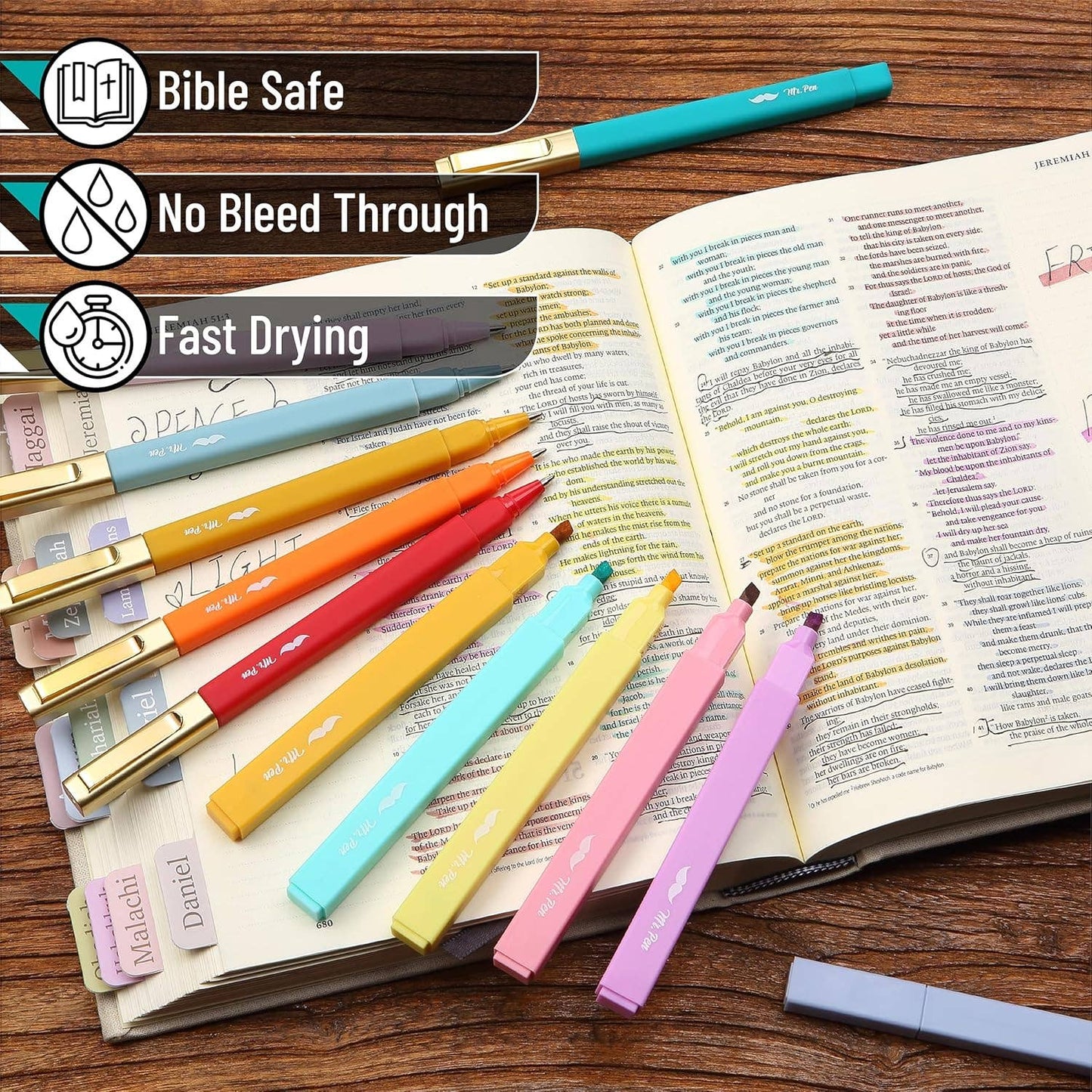 Bible Safe Highlighters & Gel Pens Set