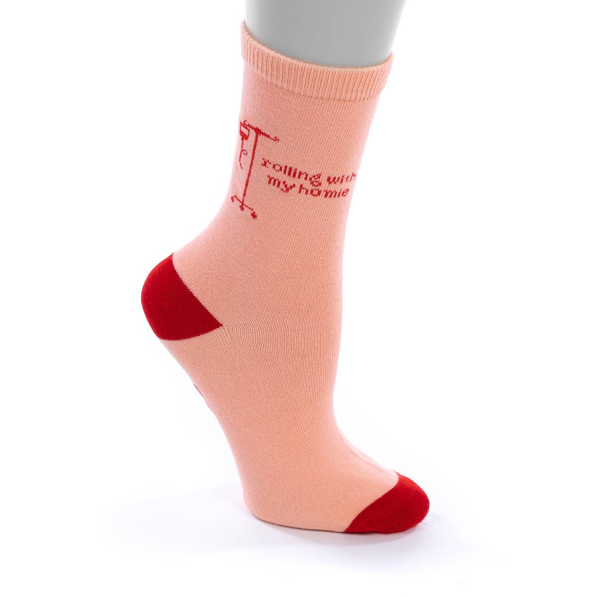 Rolling With My Homie Soft Cotton Crew Length Unisex Socks