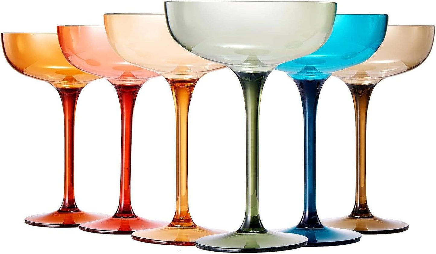 Colored Acrylic Unbreakable Margarita Glasses 15oz,