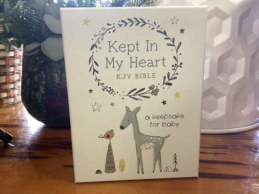 Kept In My Heart KJV Bible-A keepsake for baby
