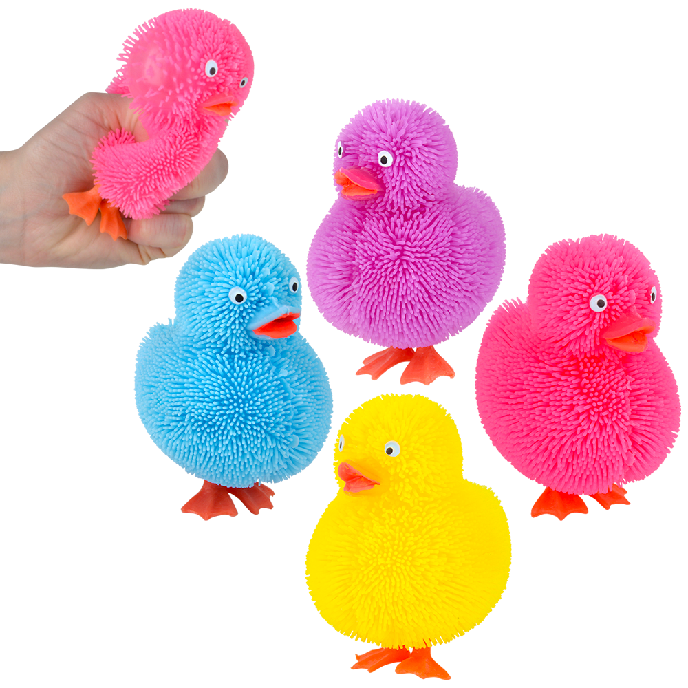 4" DUCKY PUFFER- ASSORTED COLORS