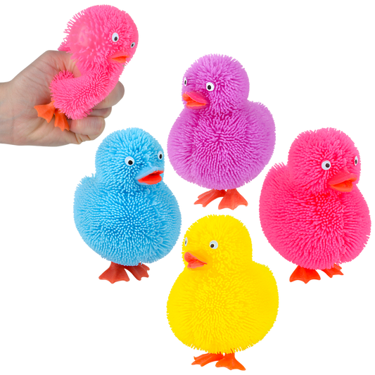 4" DUCKY PUFFER- ASSORTED COLORS