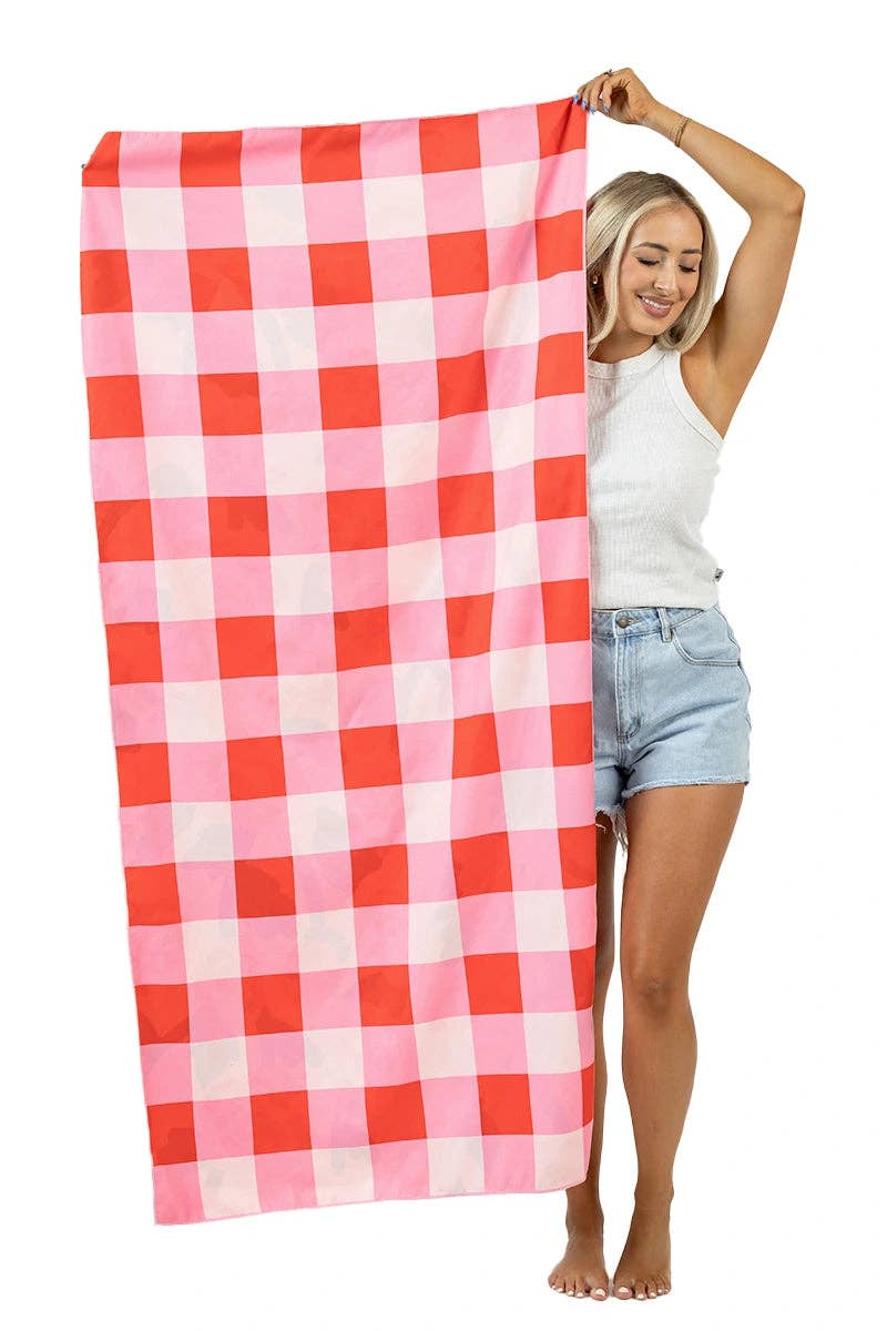 Roses All Over Microfiber Beach Towels