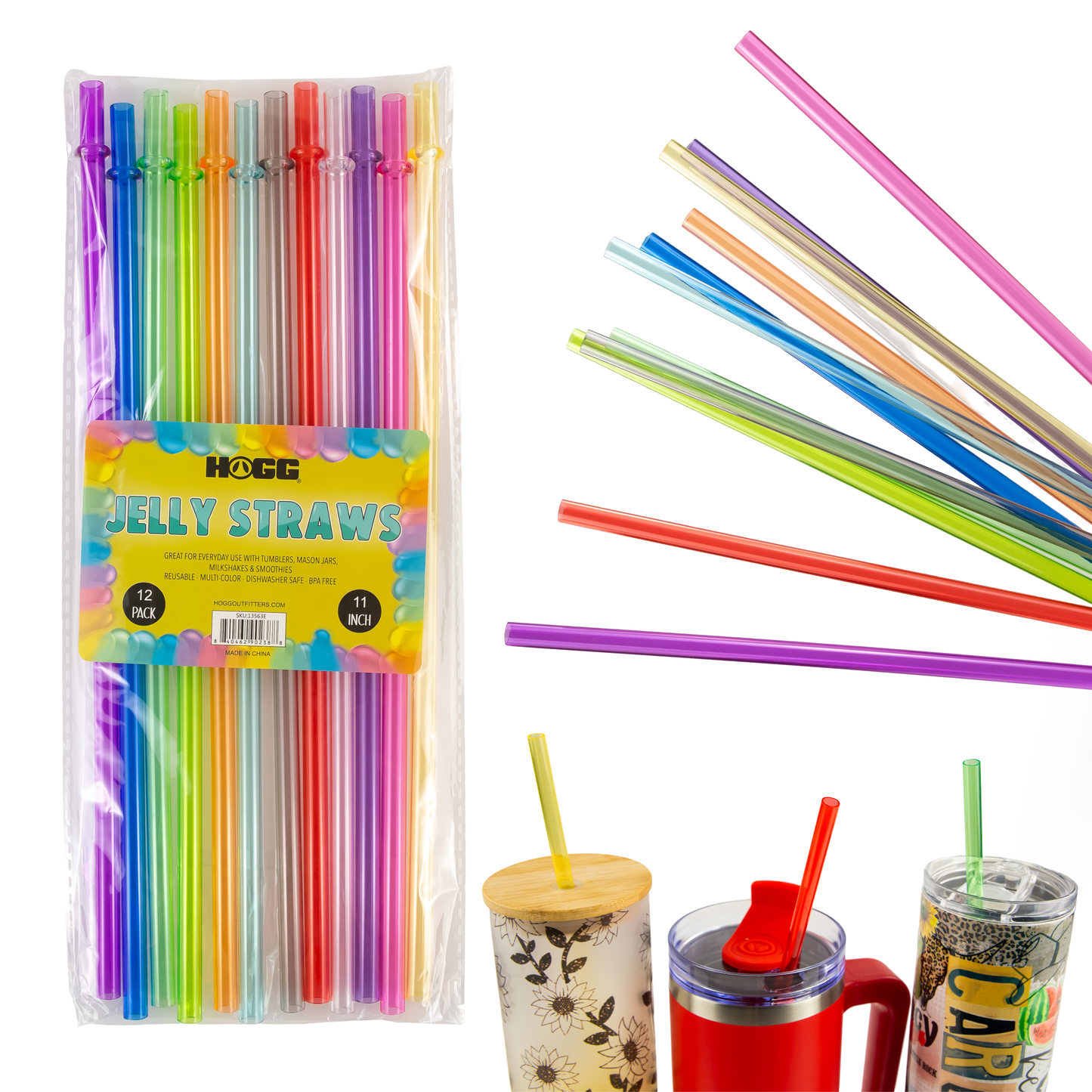 JELLY STRAWS - 11"