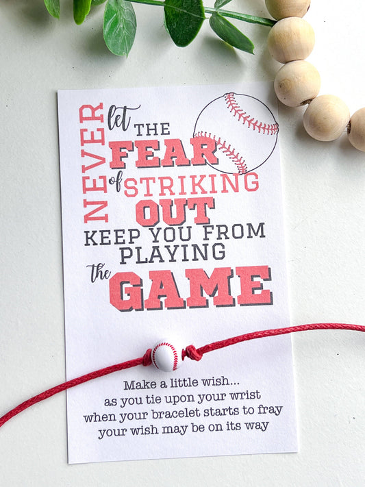 Baseball Wish Bracelet