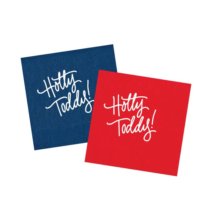Hotty Toddy! | Game Day Cups & Napkins (All) : NAPKINS - RED & BLUE *split qty (25 per pack - same color)