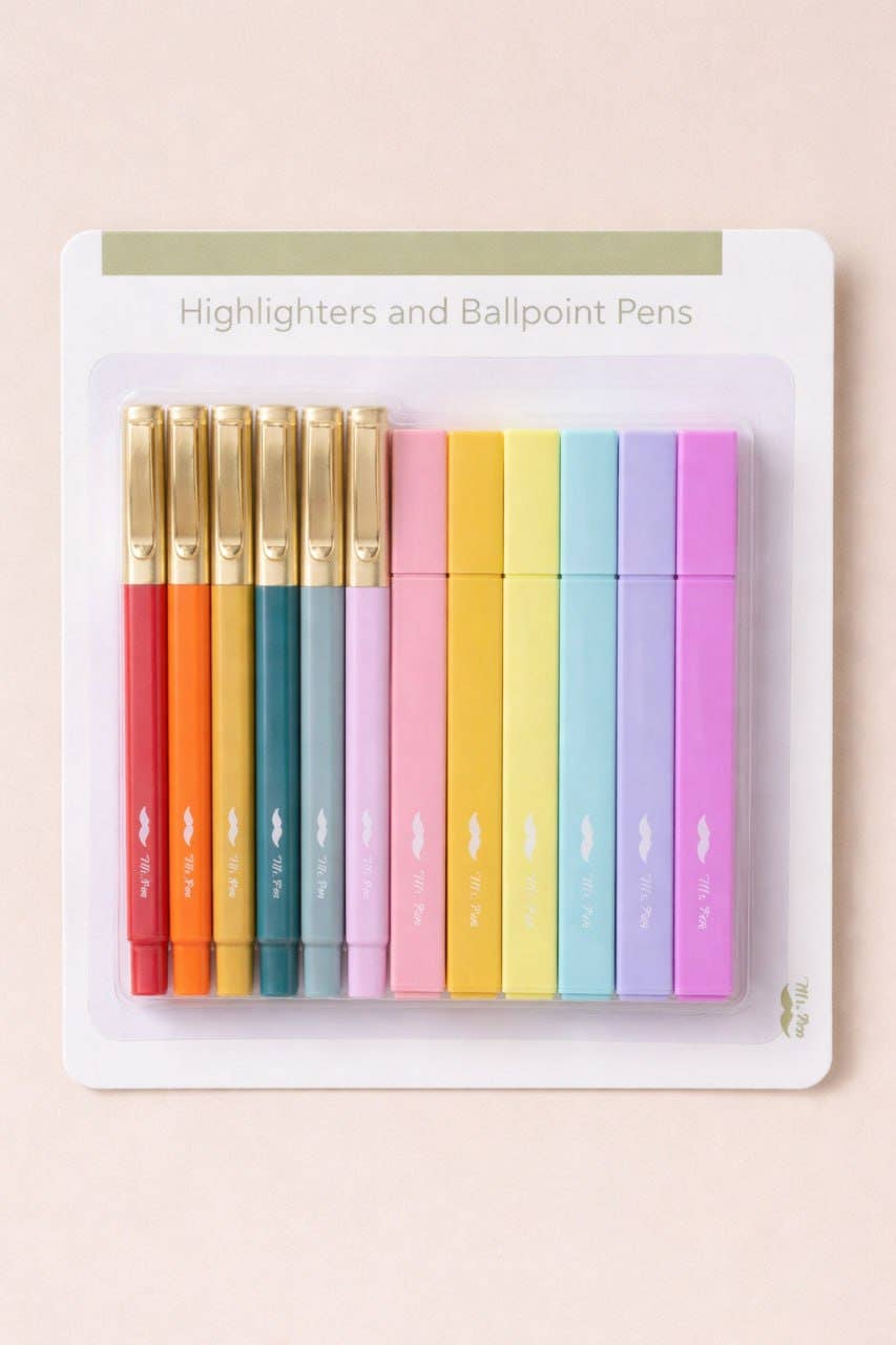 Bible Safe Highlighters & Gel Pens Set