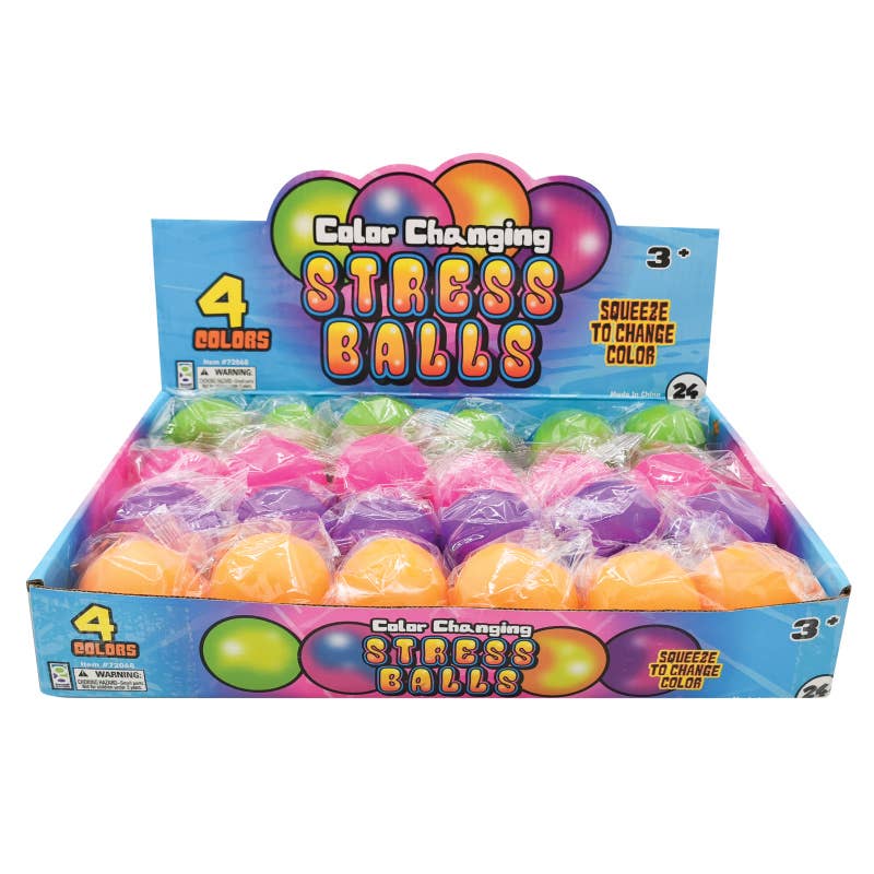COLOR CHANGING STRESS BALL  24/DSP