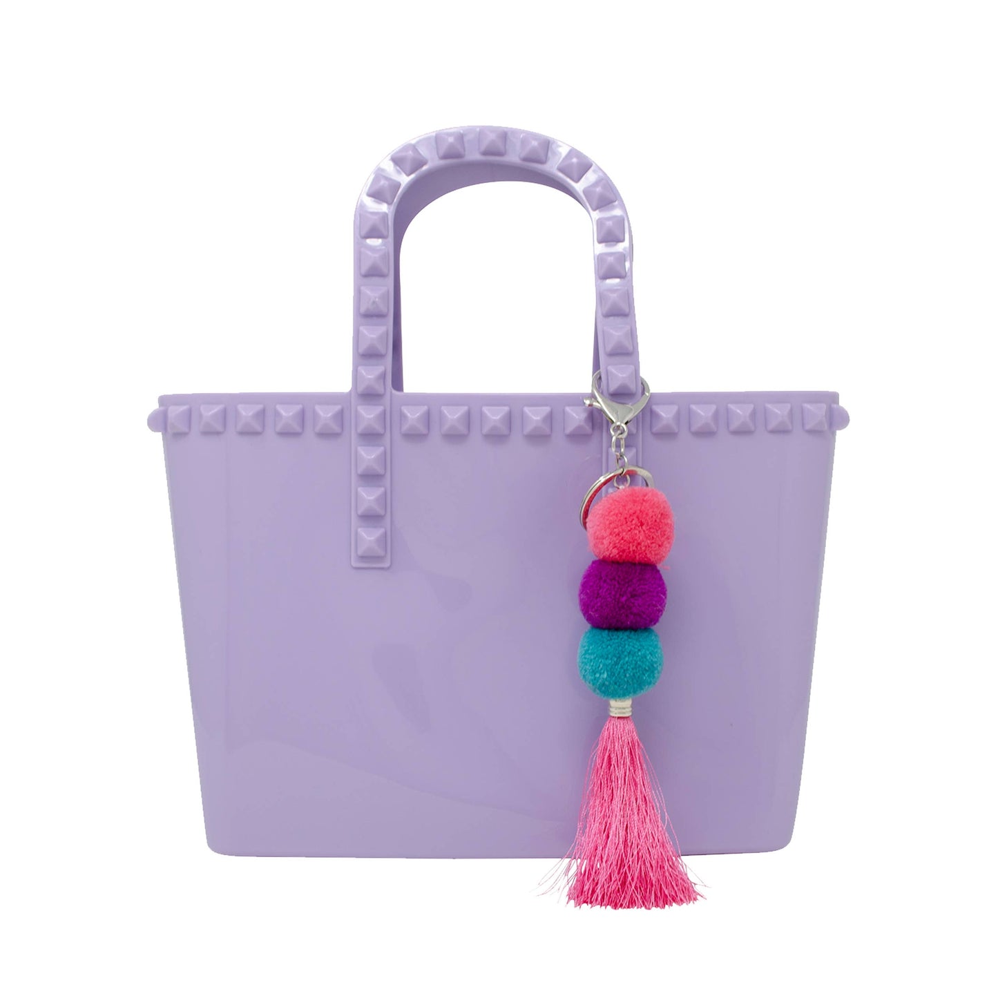 Tiny Jelly Tote Bag: Hot Pink