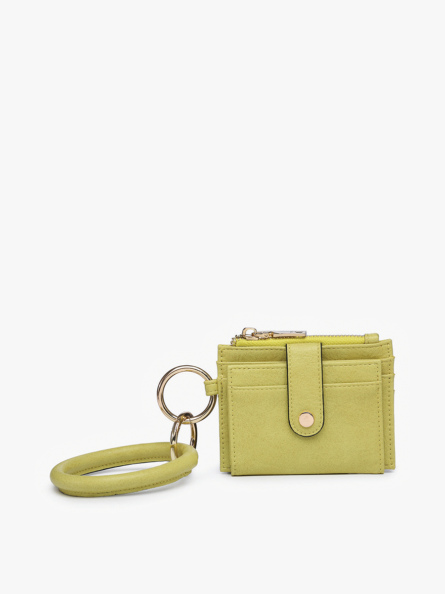 WL1904RG Sammie Mini Snap Wallet w/ Ring: Malachite