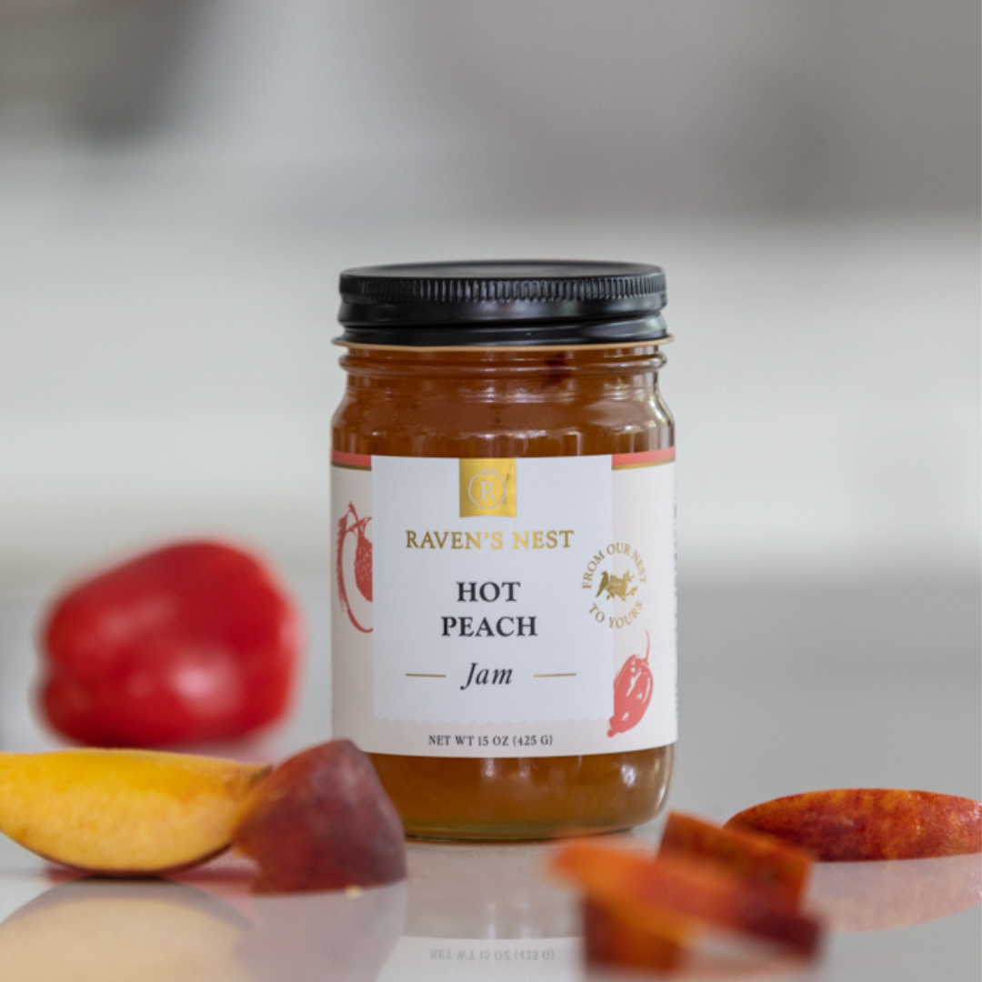 Hot Peach Jam - 15 oz.