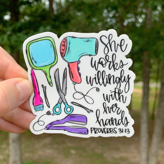 Hair Stylist Sticker