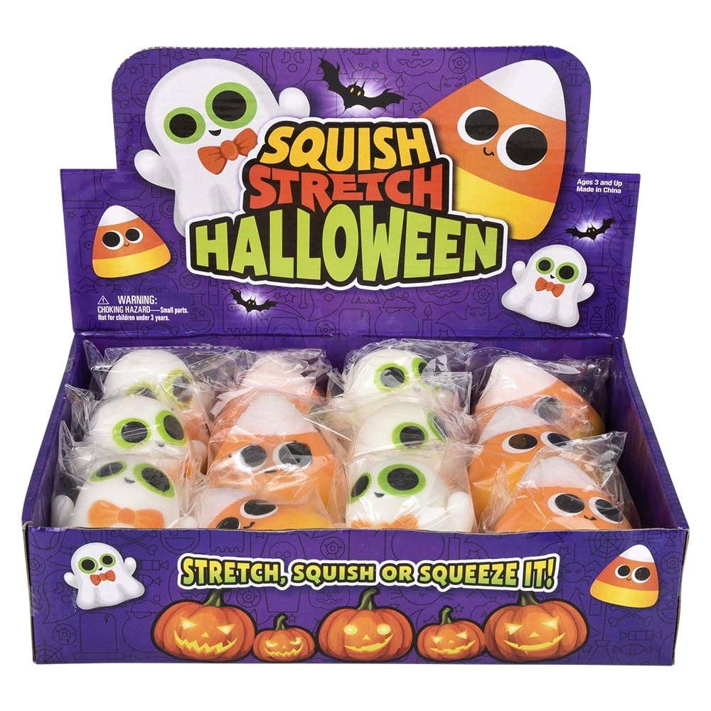 3.5" Halloween Squish Stretch 12ct Squishy Toys - LLB Toys