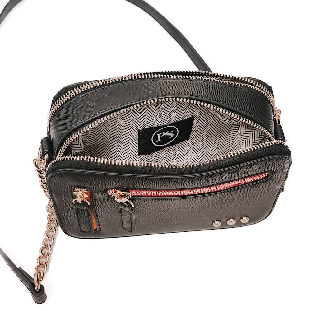 Clarity Crossbody Bag: Black