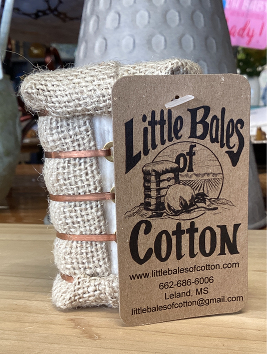 3” Plain Little Bales of Cotton