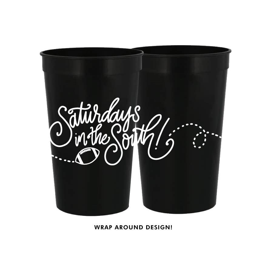 Saturdays in the South | Game Day Cups & Napkins (All): FOAM Cups: Metallic GOLD (10 cups per pack)