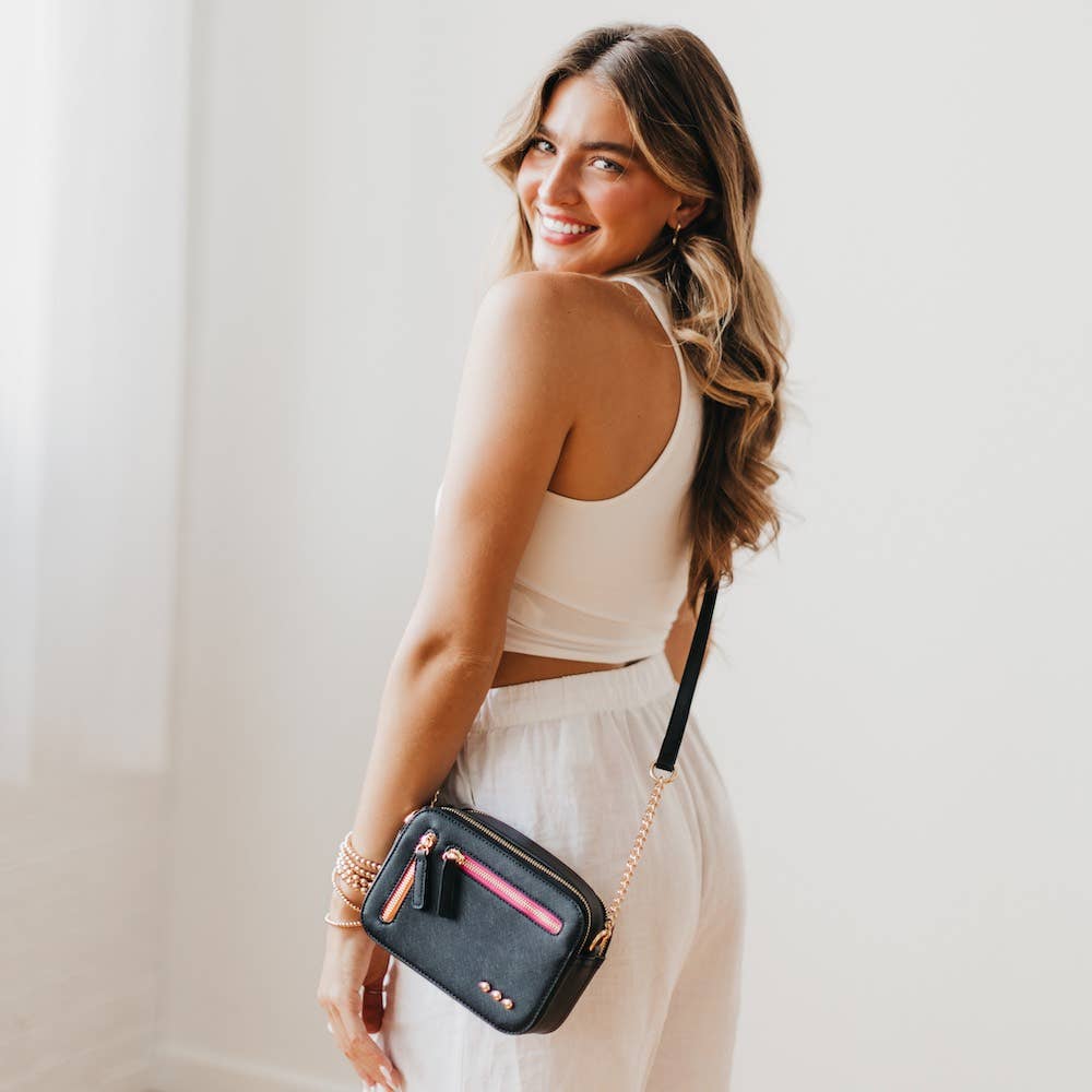 Clarity Crossbody Bag: Black