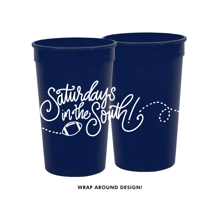 Saturdays in the South | Game Day Cups & Napkins (All): FOAM Cups: Metallic GOLD (10 cups per pack)