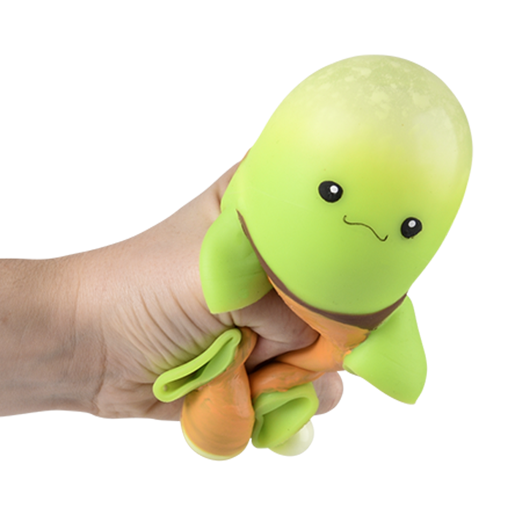 (T) 4" SQUISH AND STRETCH TURTLE BURGER 12CT